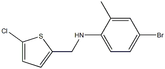 4-bromo-N-[(5-chlorothiophen-2-yl)methyl]-2-methylaniline