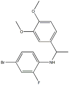 4-bromo-N-[1-(3,4-dimethoxyphenyl)ethyl]-2-fluoroaniline Structure