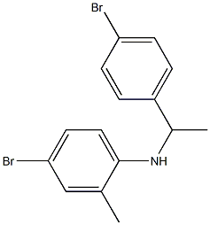 4-bromo-N-[1-(4-bromophenyl)ethyl]-2-methylaniline Structure