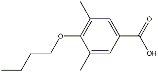 4-butoxy-3,5-dimethylbenzoic acid,,结构式