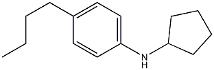 4-butyl-N-cyclopentylaniline,,结构式