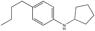 4-butyl-N-cyclopentylaniline Structure