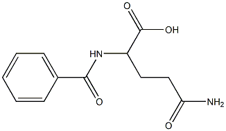 4-carbamoyl-2-(phenylformamido)butanoic acid Struktur