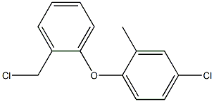 4-chloro-1-[2-(chloromethyl)phenoxy]-2-methylbenzene,,结构式