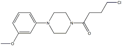 4-chloro-1-[4-(3-methoxyphenyl)piperazin-1-yl]butan-1-one Struktur