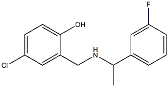 4-chloro-2-({[1-(3-fluorophenyl)ethyl]amino}methyl)phenol