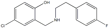 4-chloro-2-({[2-(4-fluorophenyl)ethyl]amino}methyl)phenol Structure