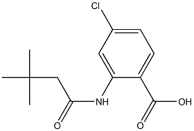 4-chloro-2-(3,3-dimethylbutanamido)benzoic acid Structure