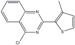 4-chloro-2-(3-methylthiophen-2-yl)quinazoline,,结构式