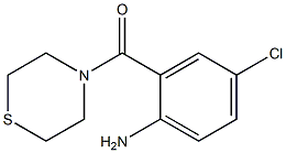 4-chloro-2-(thiomorpholin-4-ylcarbonyl)aniline 化学構造式