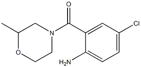 4-chloro-2-[(2-methylmorpholin-4-yl)carbonyl]aniline,,结构式