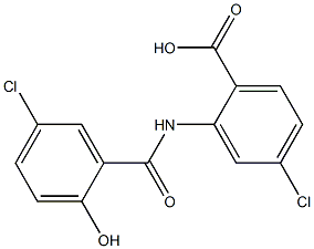 4-chloro-2-[(5-chloro-2-hydroxybenzene)amido]benzoic acid|