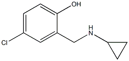 4-chloro-2-[(cyclopropylamino)methyl]phenol Struktur