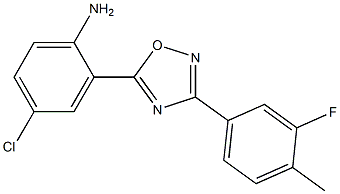 4-chloro-2-[3-(3-fluoro-4-methylphenyl)-1,2,4-oxadiazol-5-yl]aniline|