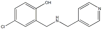 4-chloro-2-{[(pyridin-4-ylmethyl)amino]methyl}phenol Structure