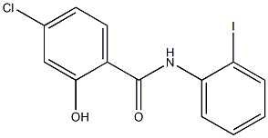 4-chloro-2-hydroxy-N-(2-iodophenyl)benzamide 结构式