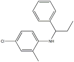 4-chloro-2-methyl-N-(1-phenylpropyl)aniline