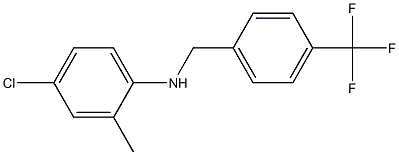 4-chloro-2-methyl-N-{[4-(trifluoromethyl)phenyl]methyl}aniline