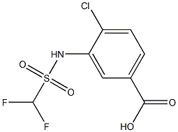 4-chloro-3-(difluoromethanesulfonamido)benzoic acid Structure