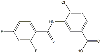 4-chloro-3-[(2,4-difluorobenzene)amido]benzoic acid