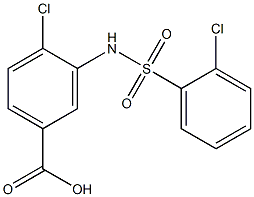 4-chloro-3-[(2-chlorobenzene)sulfonamido]benzoic acid|