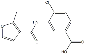 4-chloro-3-[(2-methyl-3-furoyl)amino]benzoic acid Structure