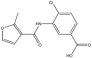 4-chloro-3-[(2-methyl-3-furoyl)amino]benzoic acid,,结构式