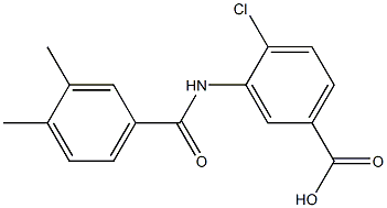  4-chloro-3-[(3,4-dimethylbenzene)amido]benzoic acid