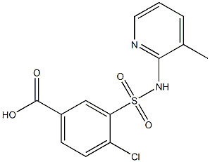 4-chloro-3-[(3-methylpyridin-2-yl)sulfamoyl]benzoic acid