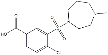 4-chloro-3-[(4-methyl-1,4-diazepane-1-)sulfonyl]benzoic acid