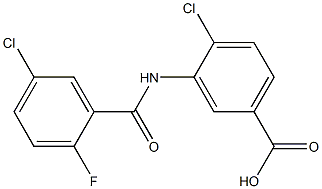  4-chloro-3-[(5-chloro-2-fluorobenzene)amido]benzoic acid