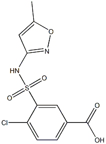 4-chloro-3-[(5-methyl-1,2-oxazol-3-yl)sulfamoyl]benzoic acid