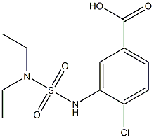 4-chloro-3-[(diethylsulfamoyl)amino]benzoic acid,,结构式