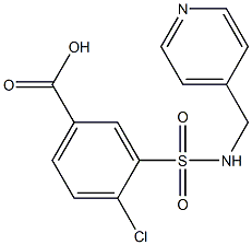 4-chloro-3-[(pyridin-4-ylmethyl)sulfamoyl]benzoic acid