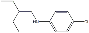 4-chloro-N-(2-ethylbutyl)aniline,,结构式