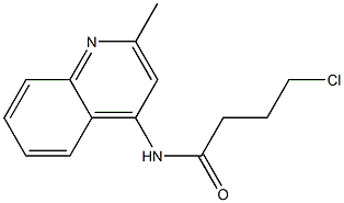 4-chloro-N-(2-methylquinolin-4-yl)butanamide Struktur