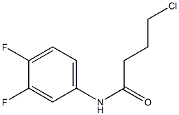 4-chloro-N-(3,4-difluorophenyl)butanamide Structure