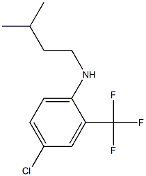 4-chloro-N-(3-methylbutyl)-2-(trifluoromethyl)aniline Struktur