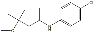 4-chloro-N-(4-methoxy-4-methylpentan-2-yl)aniline,,结构式