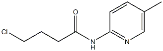 4-chloro-N-(5-methylpyridin-2-yl)butanamide 化学構造式