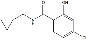 4-chloro-N-(cyclopropylmethyl)-2-hydroxybenzamide Structure