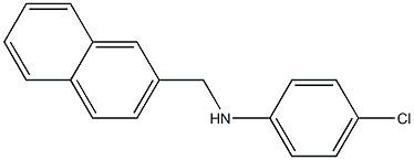 4-chloro-N-(naphthalen-2-ylmethyl)aniline,,结构式