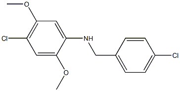  4-chloro-N-[(4-chlorophenyl)methyl]-2,5-dimethoxyaniline