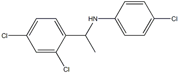 4-chloro-N-[1-(2,4-dichlorophenyl)ethyl]aniline 结构式