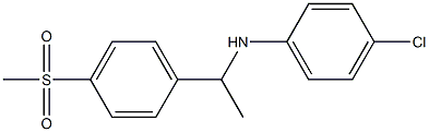 4-chloro-N-[1-(4-methanesulfonylphenyl)ethyl]aniline