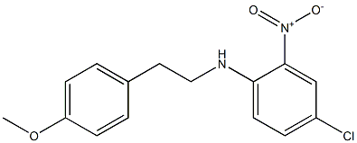 4-chloro-N-[2-(4-methoxyphenyl)ethyl]-2-nitroaniline 结构式