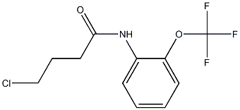 4-chloro-N-[2-(trifluoromethoxy)phenyl]butanamide Struktur