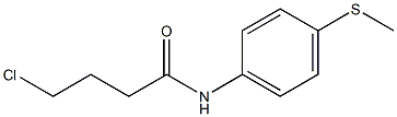 4-chloro-N-[4-(methylsulfanyl)phenyl]butanamide,,结构式