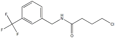 4-chloro-N-{[3-(trifluoromethyl)phenyl]methyl}butanamide Struktur