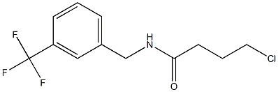 4-chloro-N-{[3-(trifluoromethyl)phenyl]methyl}butanamide Structure